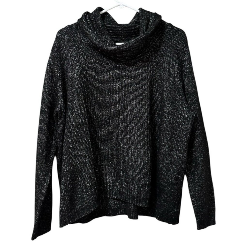 Worthington Women Sweater Size1X Long Sleeve Cowl Neck Blended Knit Fabric Comfy
